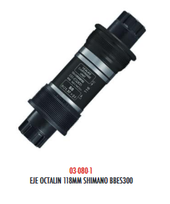 EJE OCTALIN 118MMX68MM SHIMANO BBES300