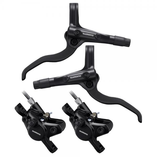 SET FRENO HIDRAULICO SHIMANO PURGA ALIVIO/ACERA NEG/NEG MT410