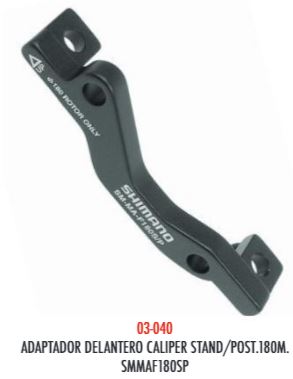 ADAPTADOR DELANTERO CALIPER STAND/POST 180MM SMMAF180SP