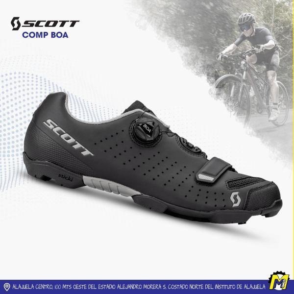 ZAPATOS MTB SCOTT COMP BOA NEGRO/PLATA 46"
