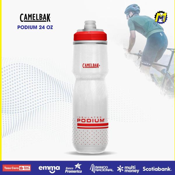 BOTELLA CAMELBAK CHILL 24 OZ FIERY RED WHITE