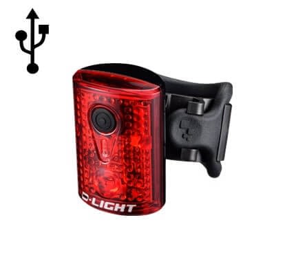LUZ TRASERA D-LIGHT CG-211R USB RECARGABLE