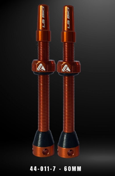 VALVULA TUBULAR MTB LABICI 60MM (2PCS) ANARANJADA