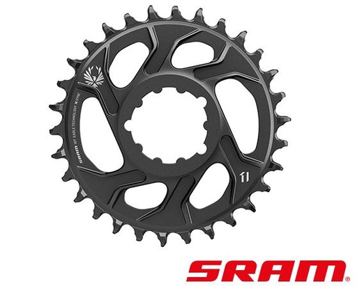 [8065050] SRAM PLATO 30T X-SYNC 2 EAGLE D/M 12V 6MM ALUM NEGRO