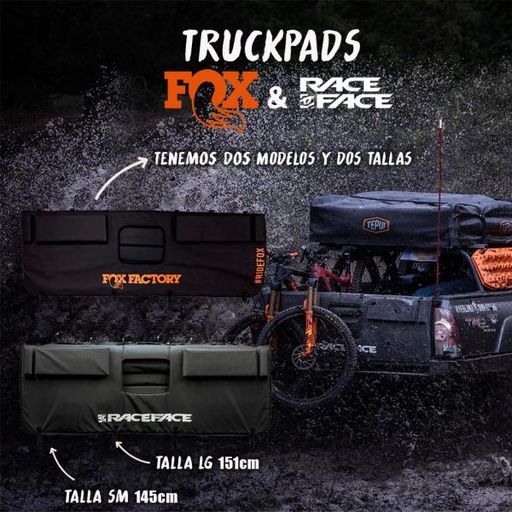 [FA861007] COBERTOR RACE FACE TAILGATE PAD NEGRO SMALL MEDIUM 57"