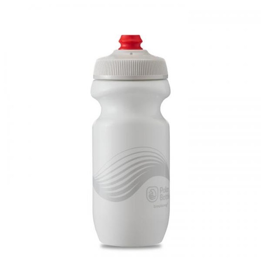 [021406] BOTELLA POLAR BREAKAWAY 20OZ WAVE WHITE SILVER