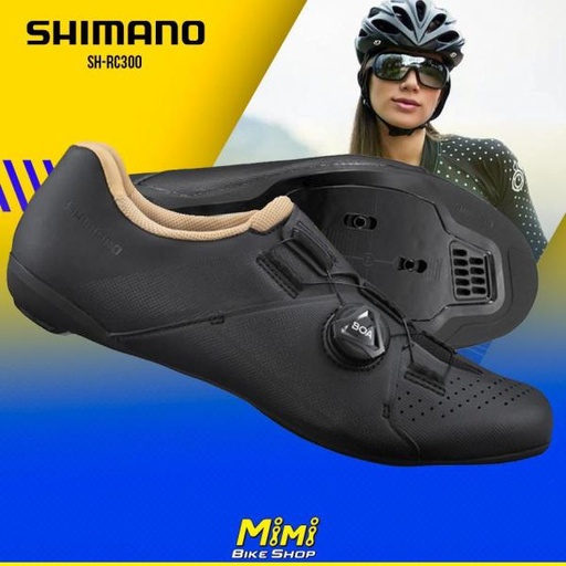 [65-411-2] ZAPATOS RUTA MUJER #37 MOD: SH-RC300 NEGRO SHIMANO