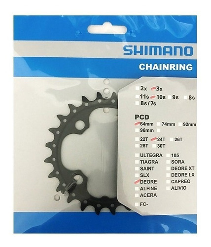 [04-224] PLATO PEQUEÑO 24T P/10V DEORE M590-1/M610(Y1LV24000)