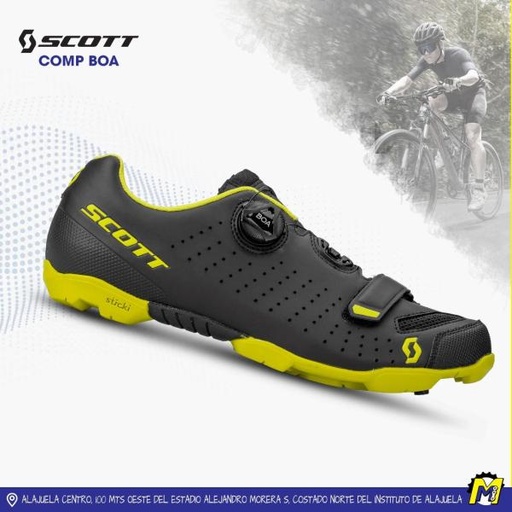 [7613368819431] ZAPATOS MTB SCOTT COMP BOA NEGRO/AMARILLO 46 (20)